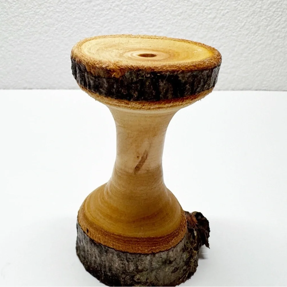 Hand Crafted Wood Spindle Bud Vase S3